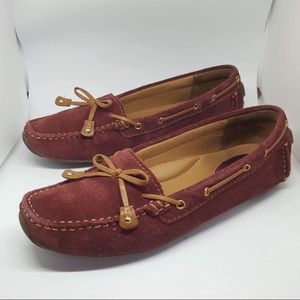 Clarks artisan Dunbar suede leather moccasins 6M